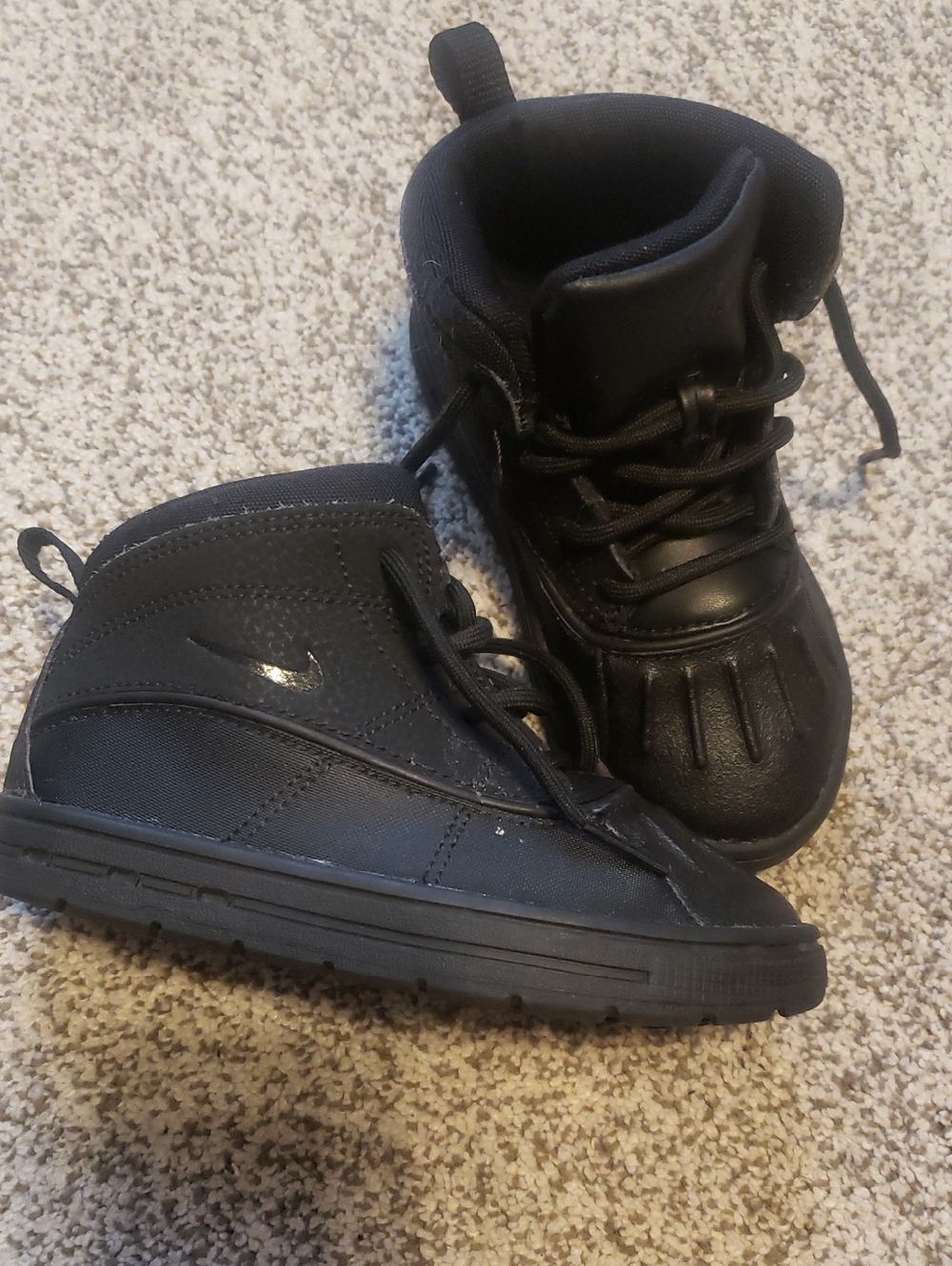 Nike Kids Black High-Top Sneakers